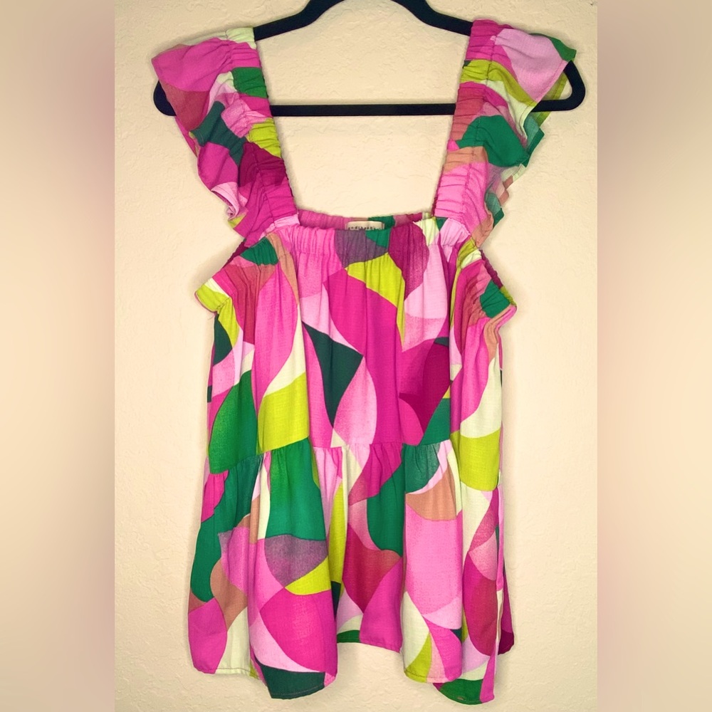Colorful Abstract Women's Tank Top